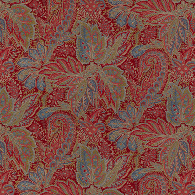 BRUNSCHWIG & FILS PRINT PAISLEY BURGUNDY/RED,,   - BR-70423.179.0