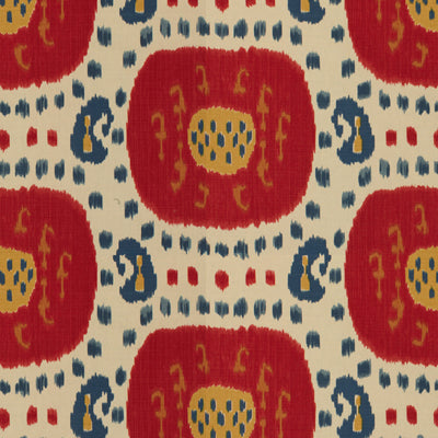 BRUNSCHWIG & FILS PRINT IKAT/SOUTHWEST/KILIMS BURGUNDY/RED,BLUE,   - BR-71110.147.0