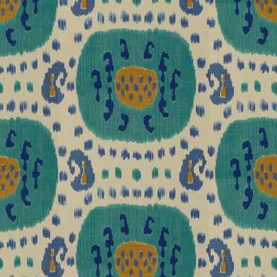 BRUNSCHWIG & FILS PRINT IKAT/SOUTHWEST/KILIMS BLUE,,   - BR-71110.248.0