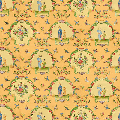 BRUNSCHWIG & FILS PRINT CHINOISERIE YELLOW,,   - BR-71613.02.0