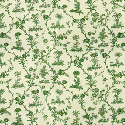 BRUNSCHWIG & FILS PRINT TOILE GREEN,WHITE,   - BR-79250.435.0