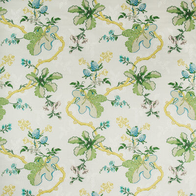 BRUNSCHWIG & FILS PRINT BOTANICAL & FLORAL MULTI,GREY,GREEN   - BR-79355.113.0