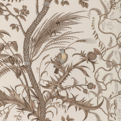 Brunschwig & Fils - Bird and Thistle Cotton Print Beige (BR-79431-068) Fabric