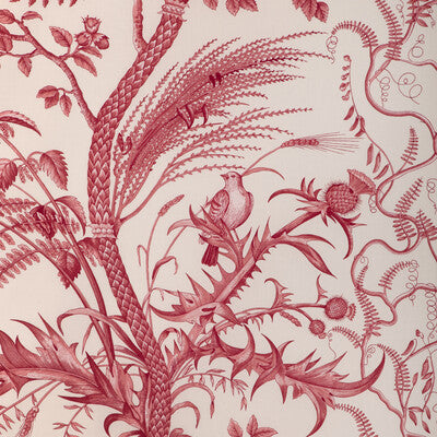 BRUNSCHWIG & FILS PRINT TOILE BURGUNDY/RED,,   - BR-79431.166.0