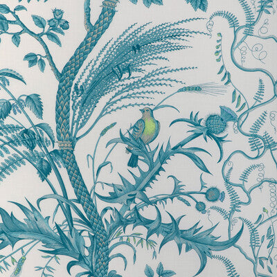 BRUNSCHWIG & FILS PRINT TOILE TURQUOISE,TURQUOISE,   - BR-79431.513.0