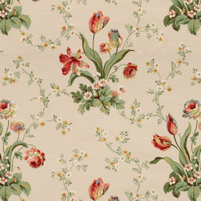 BRUNSCHWIG & FILS PRINT BOTANICAL & FLORAL BEIGE,,   - BR-79599.015.0