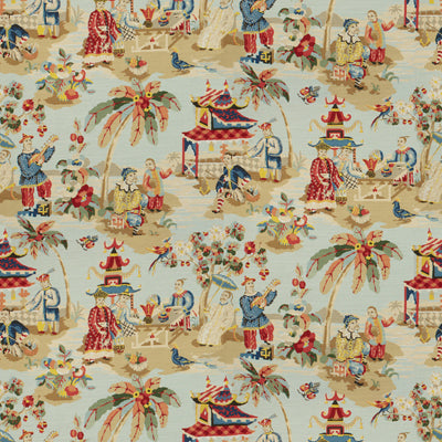 BRUNSCHWIG & FILS PRINT CHINOISERIE LIGHT BLUE,,   - BR-79601.207.0