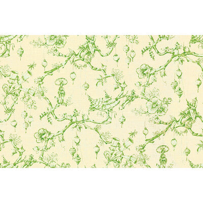 BRUNSCHWIG & FILS PRINT CHINOISERIE BEIGE,LIGHT GREEN,GREEN   - BR-79704.3.0