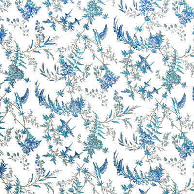 BRUNSCHWIG & FILS PRINT BOTANICAL & FLORAL LIGHT BLUE,,   - BR-79742.203.0