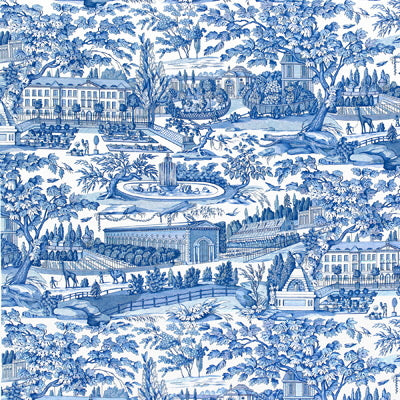 BRUNSCHWIG & FILS PRINT TOILE LIGHT BLUE,,   - BR-79744.222.0