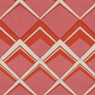 BRUNSCHWIG & FILS PRINT MODERN ORANGE,PINK,   - BR-79774.641.0