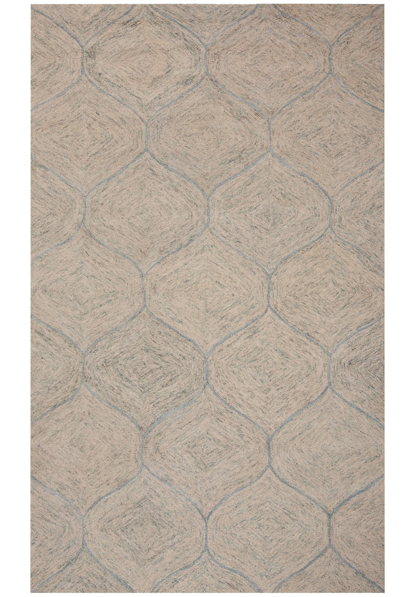 Casual brindle-pattern rug, 9' x 12'.