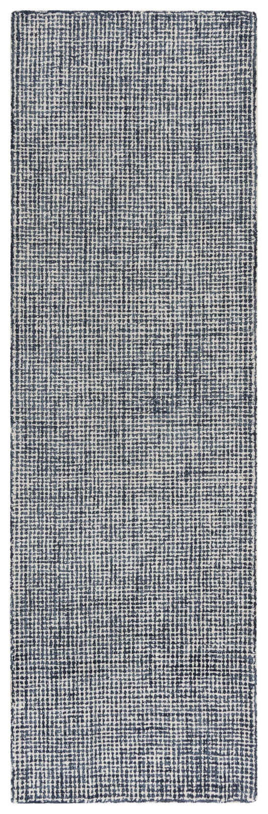 2' x 8' runner rug with a neutral brindle pattern.