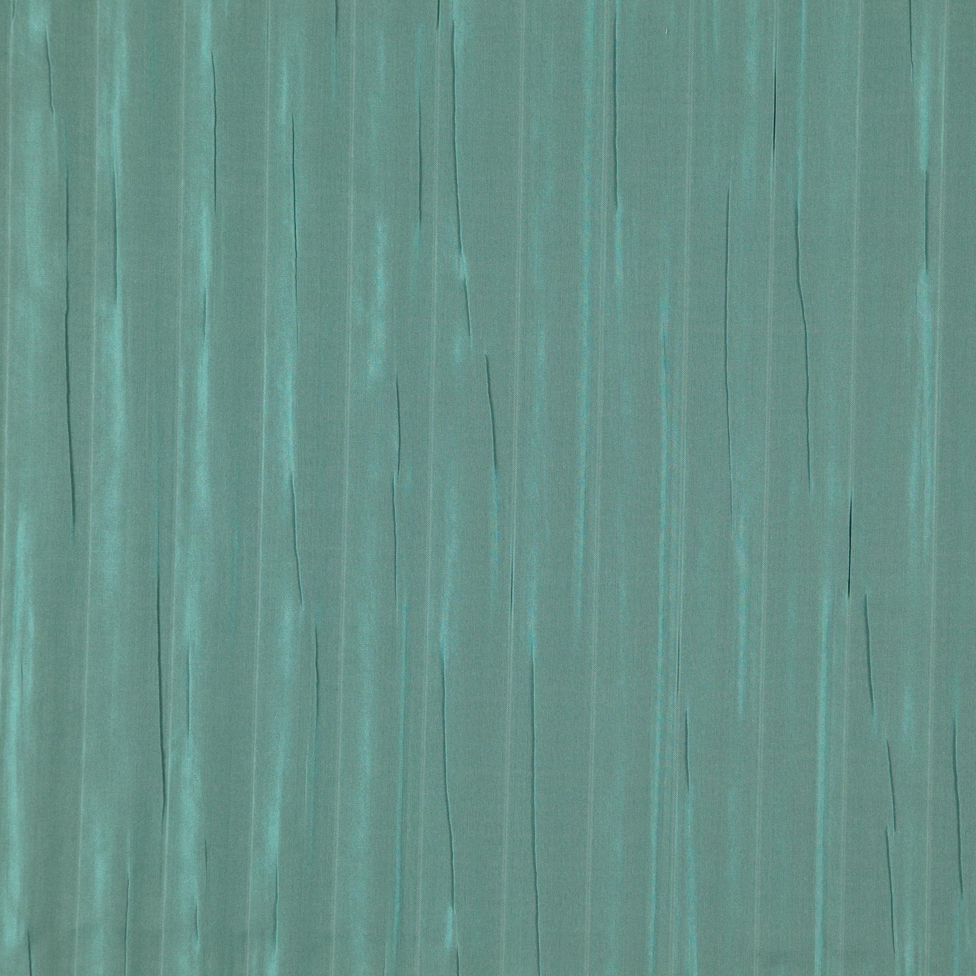Turquoise-blue jacquard fabric with a subtle textured weave.