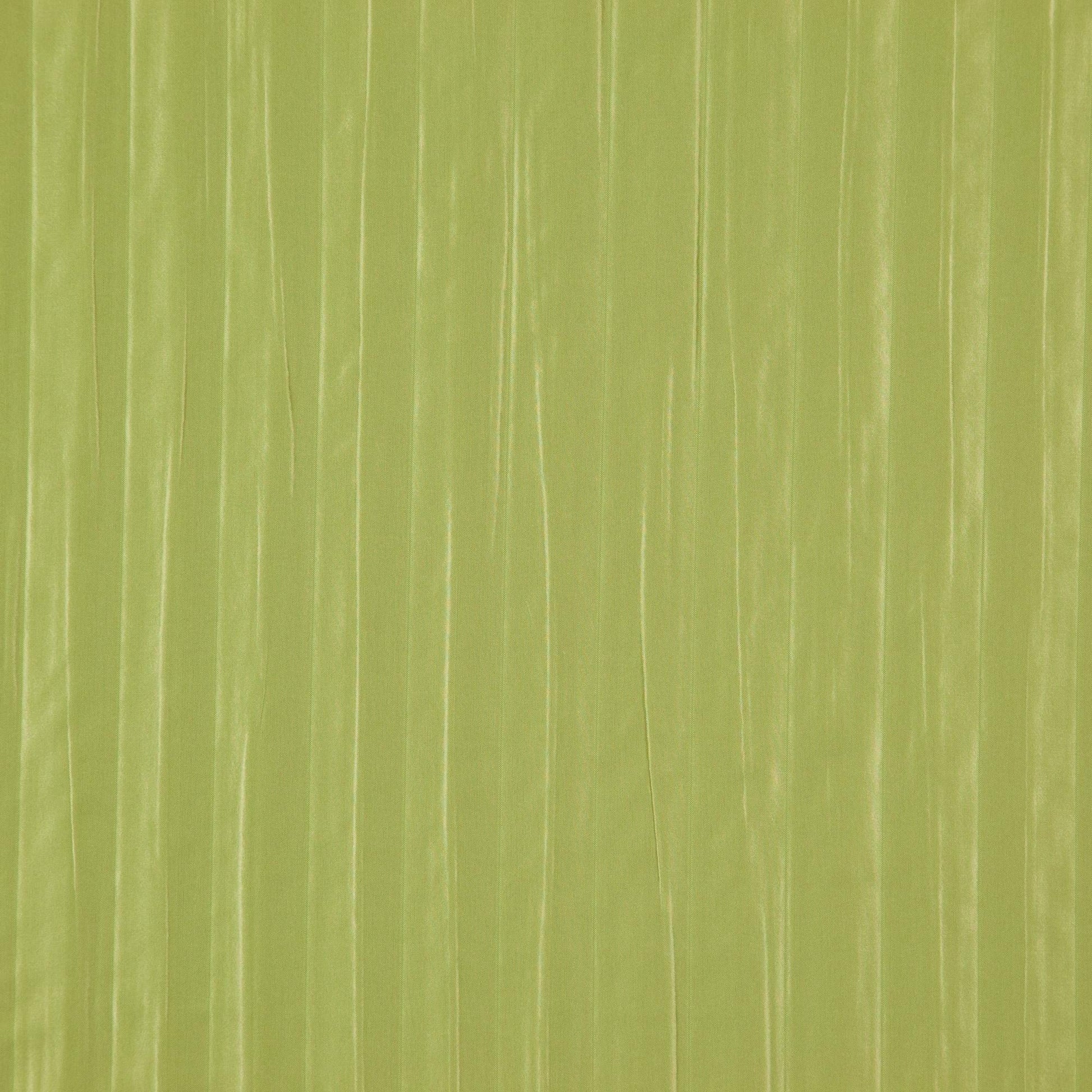 Braddock lime green fabric with subtle vertical cream stripes, lightweight textile for apparel or decor