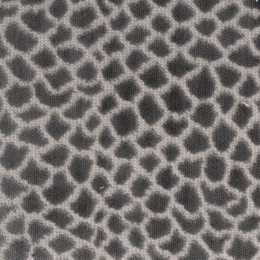 STOUT TEXTILES  UPHOLSTERY,VELVET TRADITIONAL, ANIMAL SKIN NICKEL   - BRIE-2