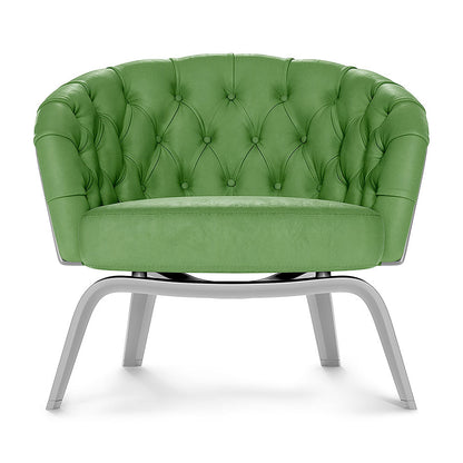 Bright green textured upholstery fabric swatch