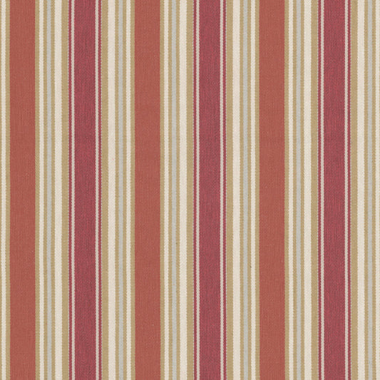 STOUT TEXTILES  UPHOLSTERY,WOVENS TRADITIONAL, STRIPE CAYENNE   - BRON-2