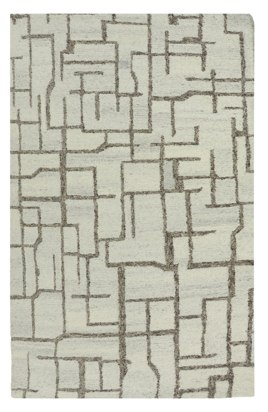 Transitional rug, 5' x 8'.