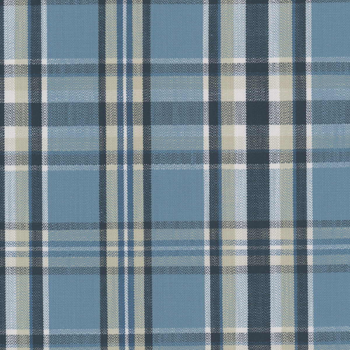 STOUT TEXTILES  UPHOLSTERY,WOVENS TRADITIONAL, PLAID/CHECK SKY   - BUTL-1
