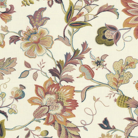STOUT TEXTILES  MULTIPURPOSE,PRINT TRADITIONAL, JACOBEAN MAUVE   - BUXT-1