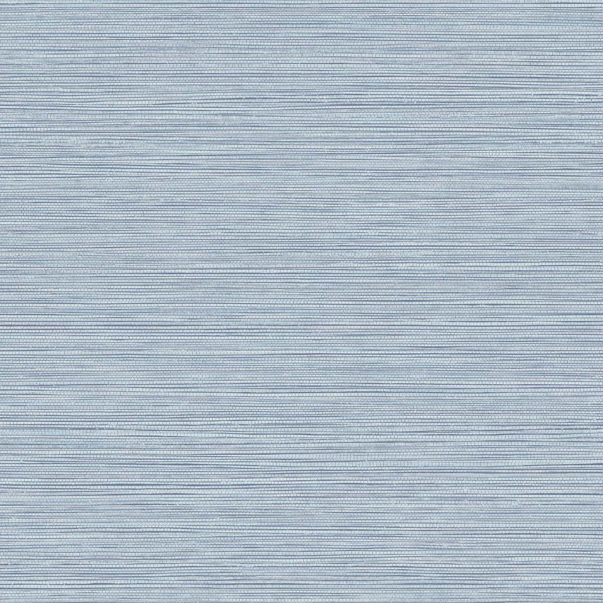 Seabrook Designs Texture Gallery Grasslands Faux Grasscloth Contemporary Blue Matte Sidewall - BV30102