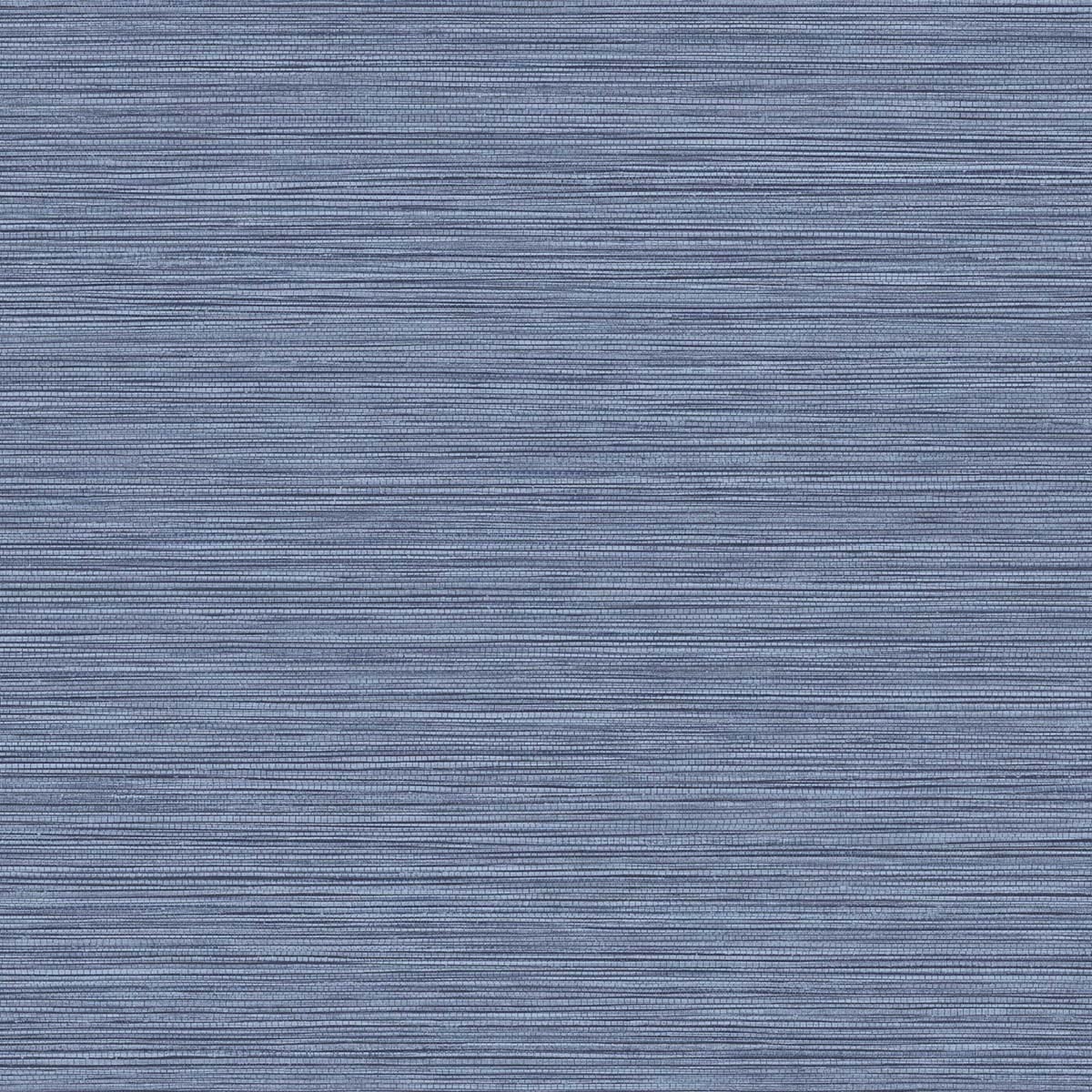 Seabrook Designs Texture Gallery Grasslands Faux Grasscloth Contemporary Blue Matte Sidewall - BV30112