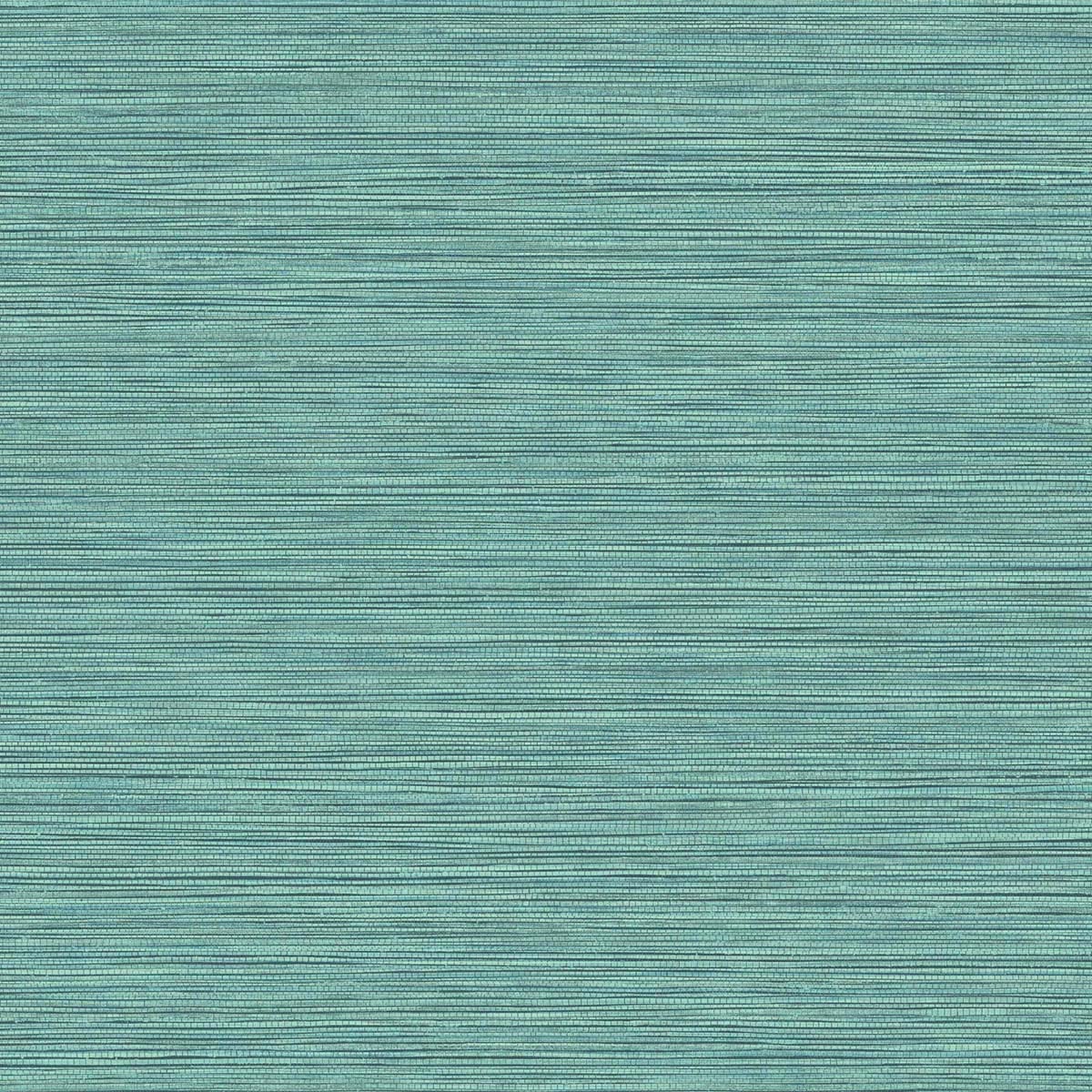 Seabrook Designs Texture Gallery Grasslands Faux Grasscloth Contemporary Blue Matte Sidewall - BV30114