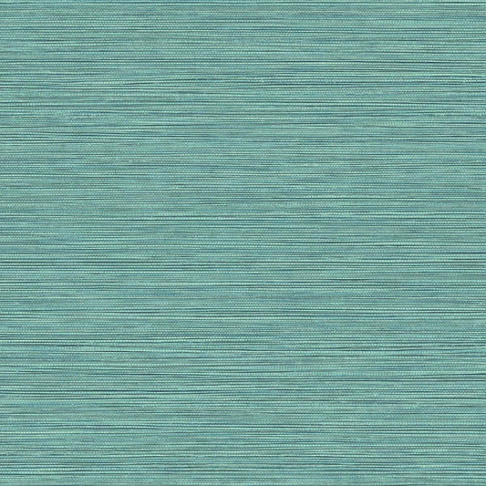 Seabrook Designs Texture Gallery Grasslands Faux Grasscloth Contemporary Blue Matte Sidewall - BV30114