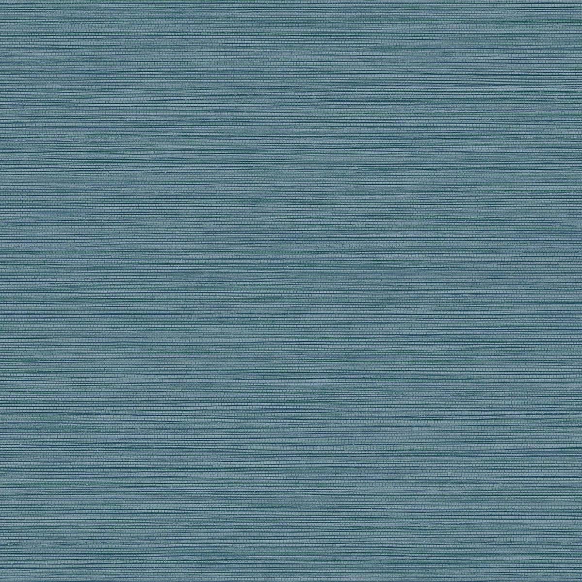 Seabrook Designs Texture Gallery Grasslands Faux Grasscloth Contemporary Blue Matte Sidewall - BV30116