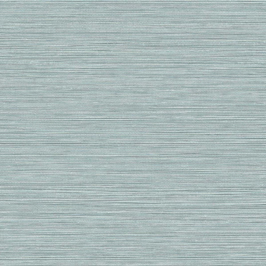 Seabrook Designs Texture Gallery Grasslands Faux Grasscloth Contemporary Blue Matte Sidewall - BV30124