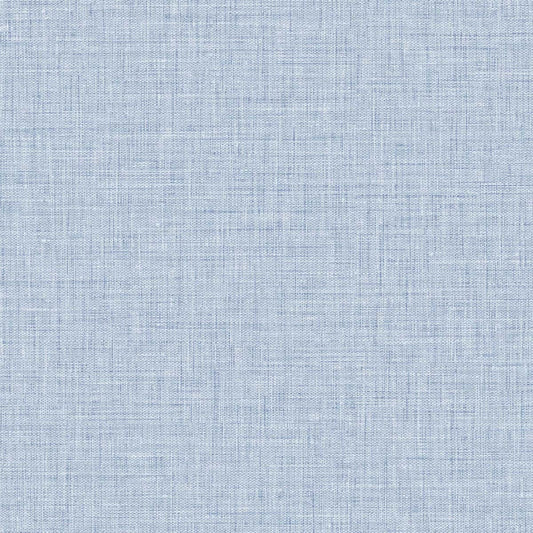 Seabrook Designs Texture Gallery Easy Linen Linen Contemporary Blue Matte Sidewall - BV30212