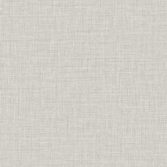 Seabrook Designs Texture Gallery Easy Linen Linen Contemporary Grey Matte Sidewall - BV30217