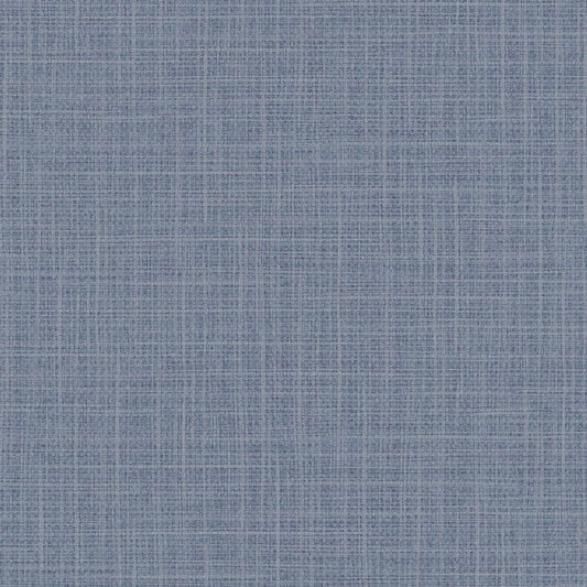 Seabrook Designs Texture Gallery Woven Raffia Faux Grasscloth Contemporary Blue Metallic Sidewall - BV30312