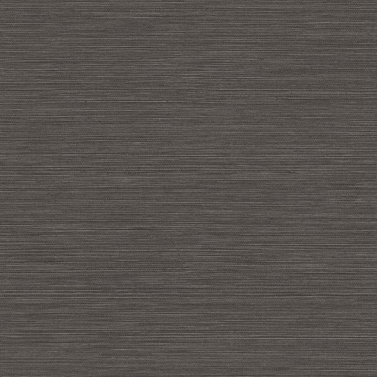 Seabrook Designs Texture Gallery Coastal Hemp Faux Grasscloth Contemporary Black Matte Sidewall - BV30400