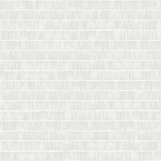 York Wallcoverings Black and White Resource Library Horizontal Hash Marks Grey Wallpaper  Geometrics Greys  Wallpaper - BW3811