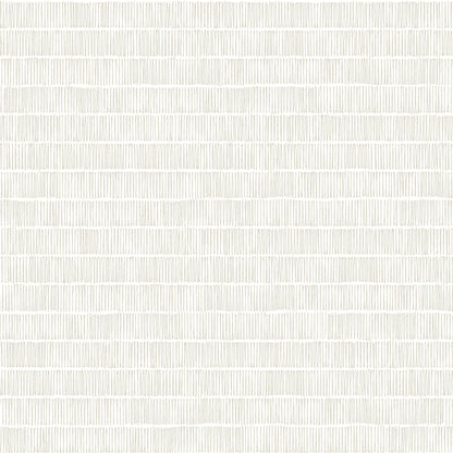 York Wallcoverings Black and White Resource Library Horizontal Hash Marks White and Cream Wallpaper  Geometrics Whites and Off-Whites  Wallpaper - BW3812