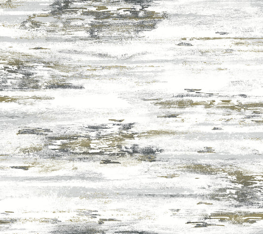 York Wallcoverings Black and White Resource Library Birch Bark Texture Black and Gold Wallpaper  Textures Blacks  Wallpaper - BW3961