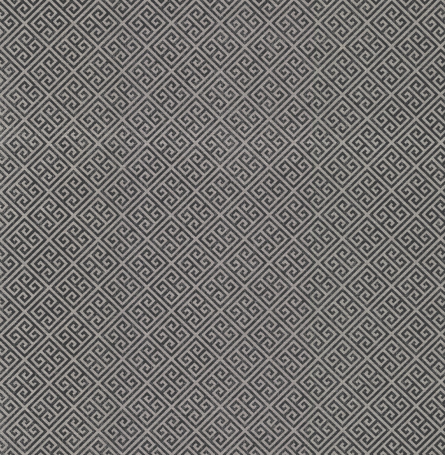 York Wallcoverings Best Sellers Grecian Geometric Silver and Black Wallpaper  Geometrics Blacks  Wallpaper - BW3993