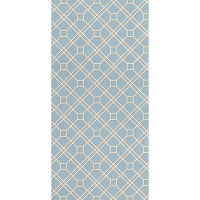 G P & J BAKER LANGDALE TRELLIS PRINT--MODERN-GEOMETRIC GREY SKY   - BW45071.9.0