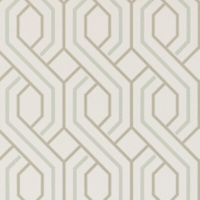 G P & J BAKER PARTERRE PRINT--MODERN-GEOMETRIC SOFT BLUE   - BW45081.3.0