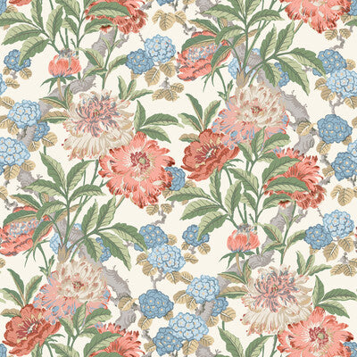 G P & J BAKER SUMMER PEONY --BOTANICAL & FLORAL- BLUE CARGO   - BW45095.7.0