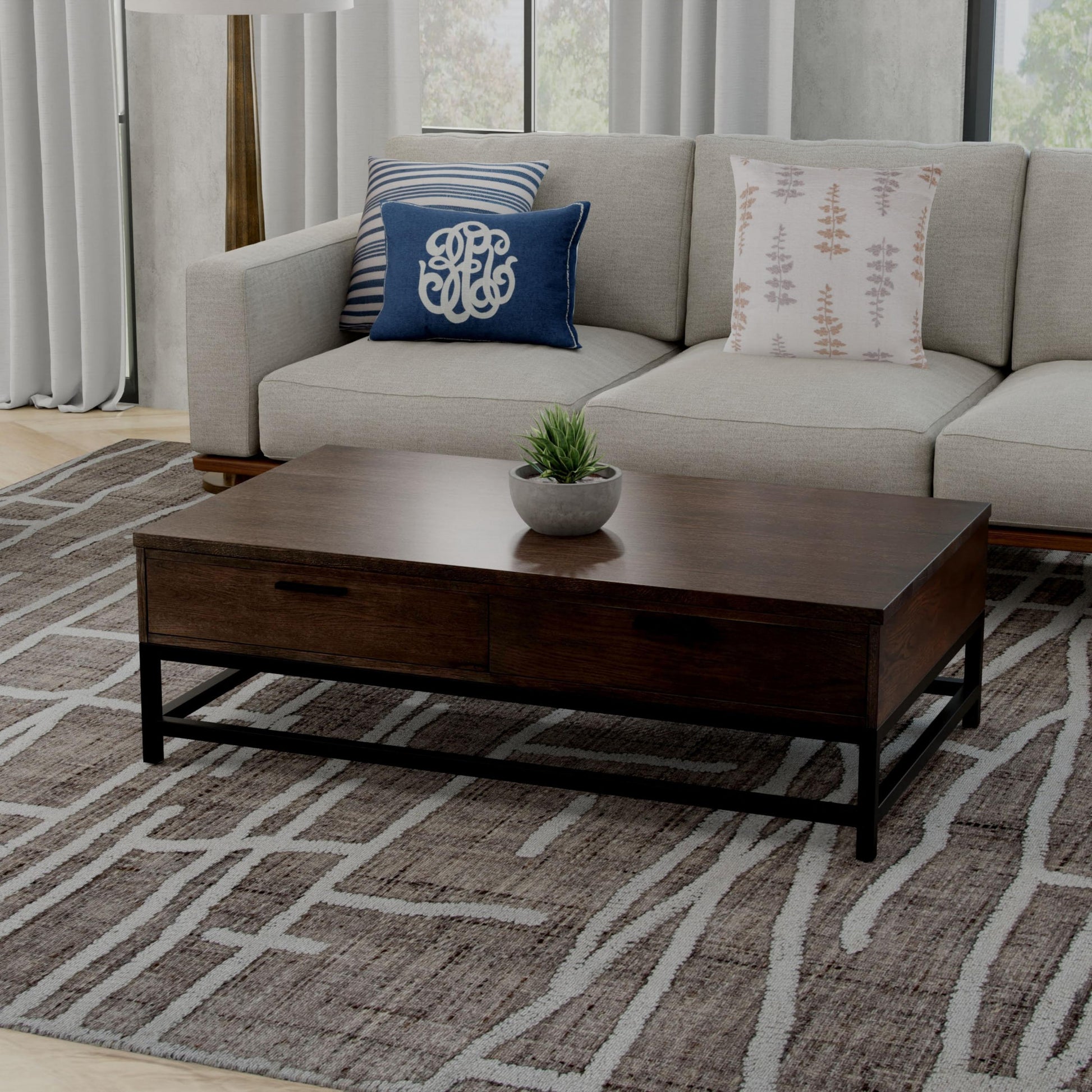 RIZZY HOME RUGS Bixby Contemporary 5' x 8' - BXBBX01TN00880576
