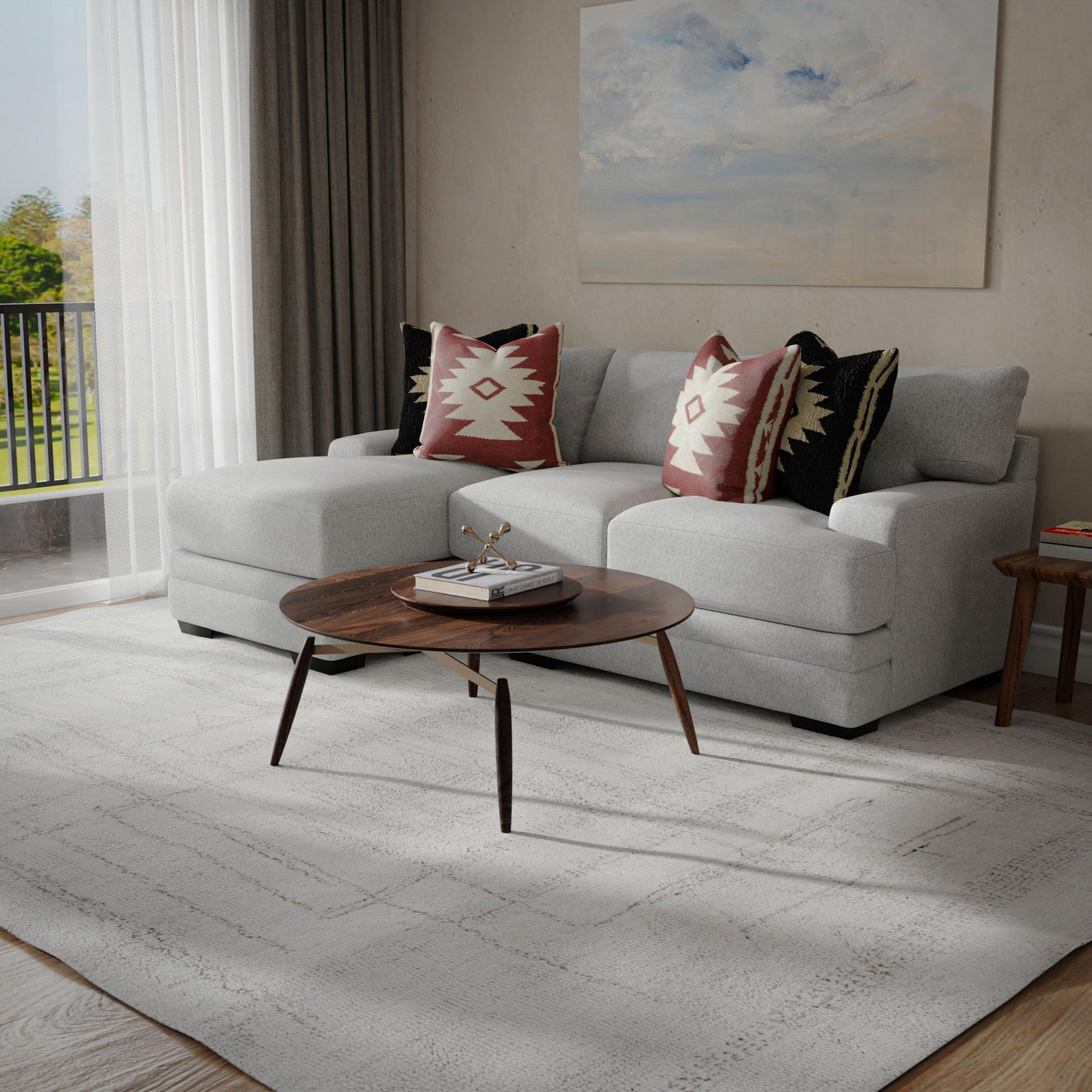 8' x 10' rug, contemporary style.