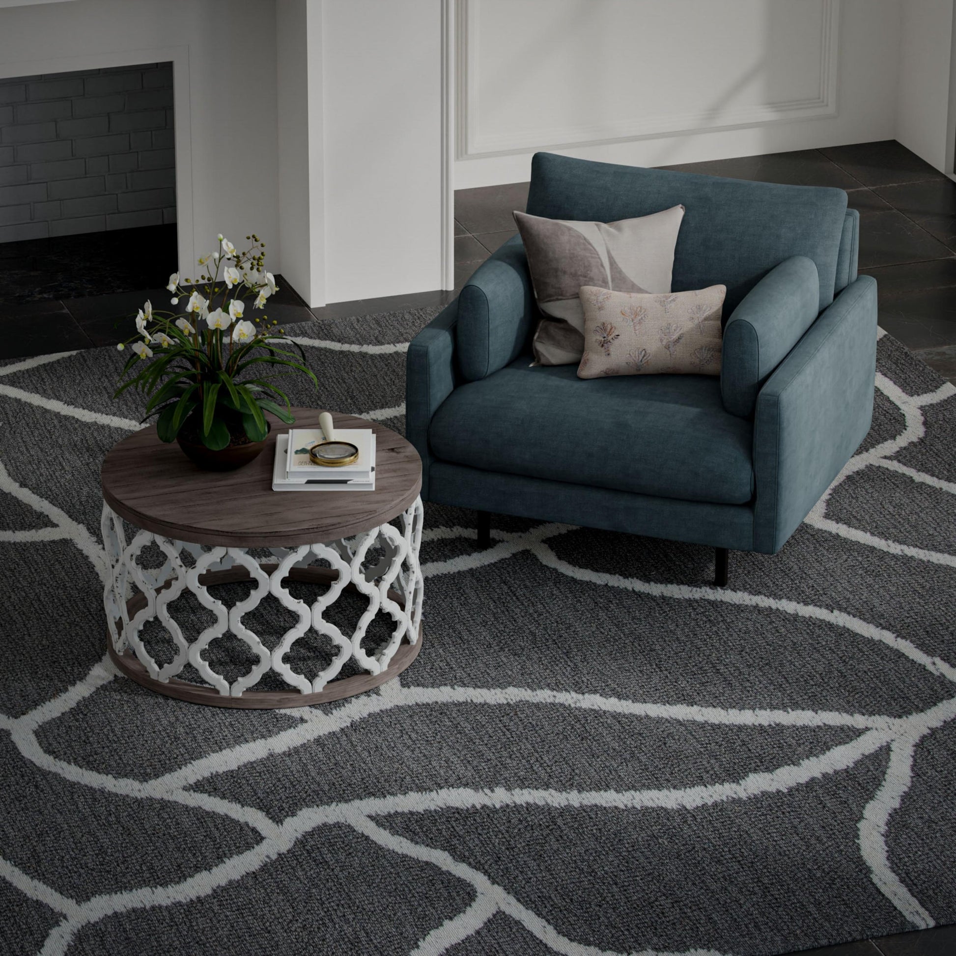 8' x 10' rug, contemporary pattern - BXBBX06GR00337999