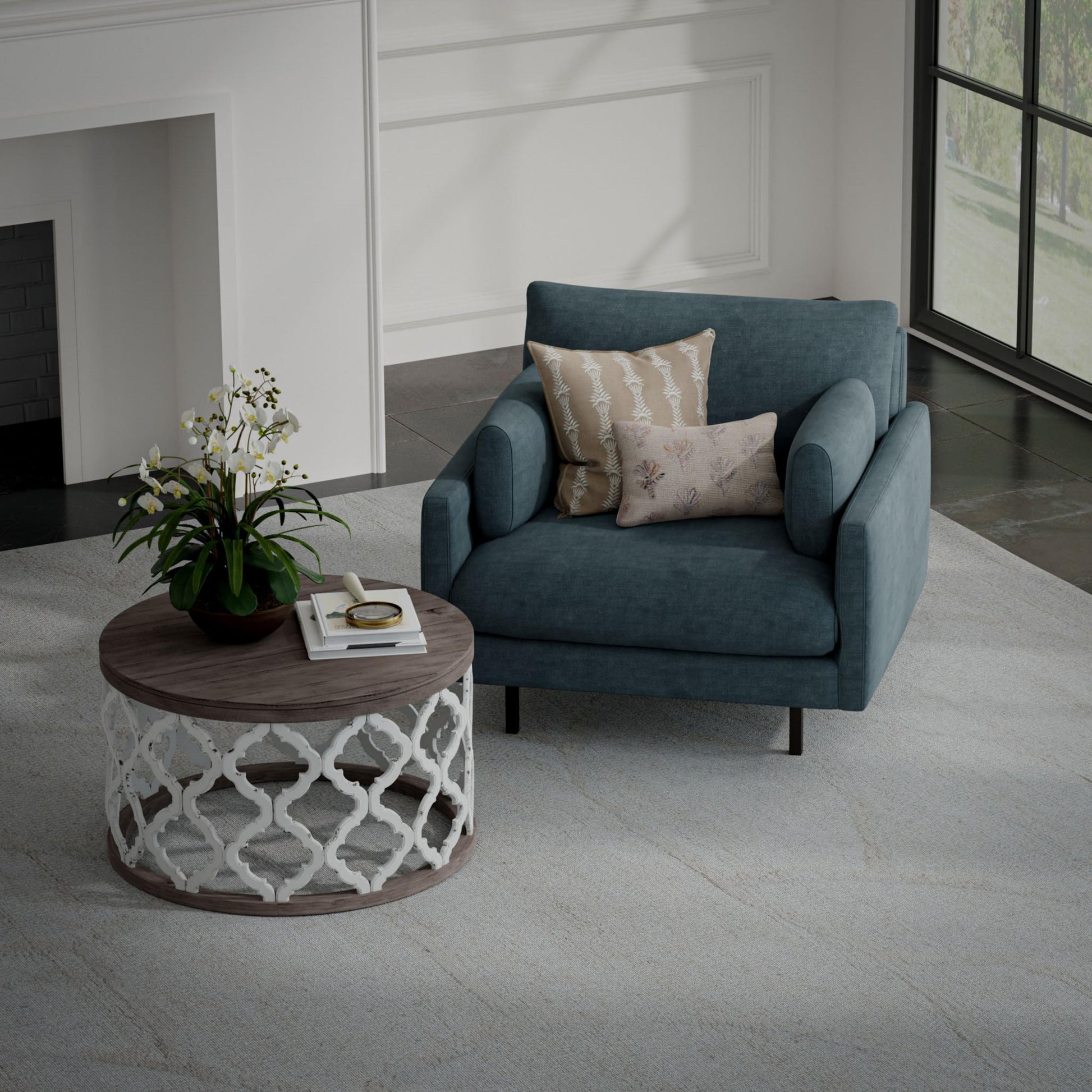 Contemporary 8' x 10' rug.