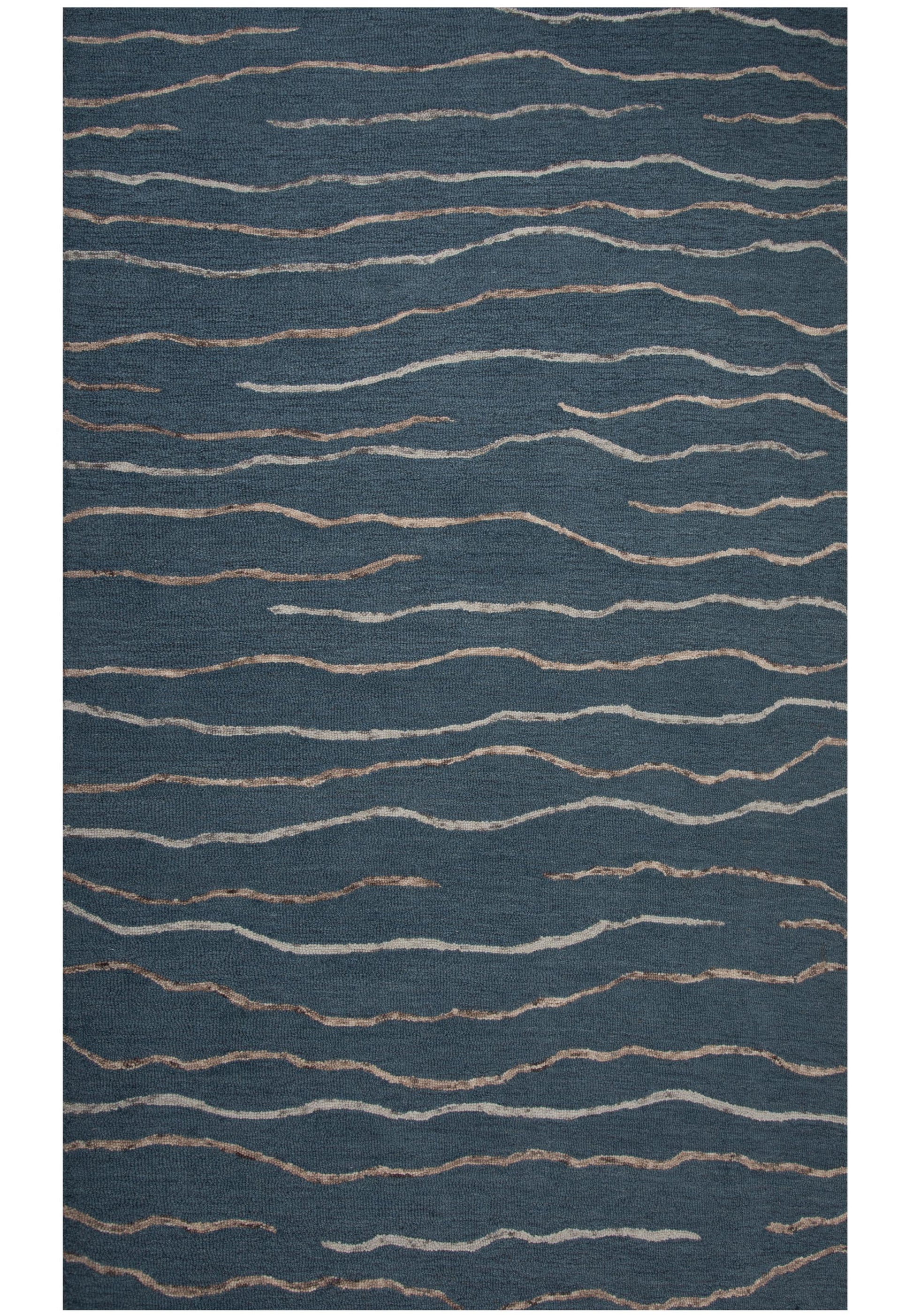 8' x 10' contemporary area rug with a neutral geometric pattern.