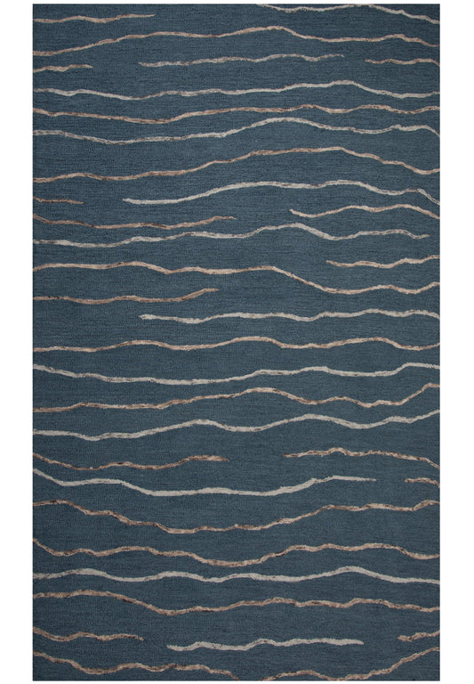8' x 10' contemporary area rug with a neutral geometric pattern.