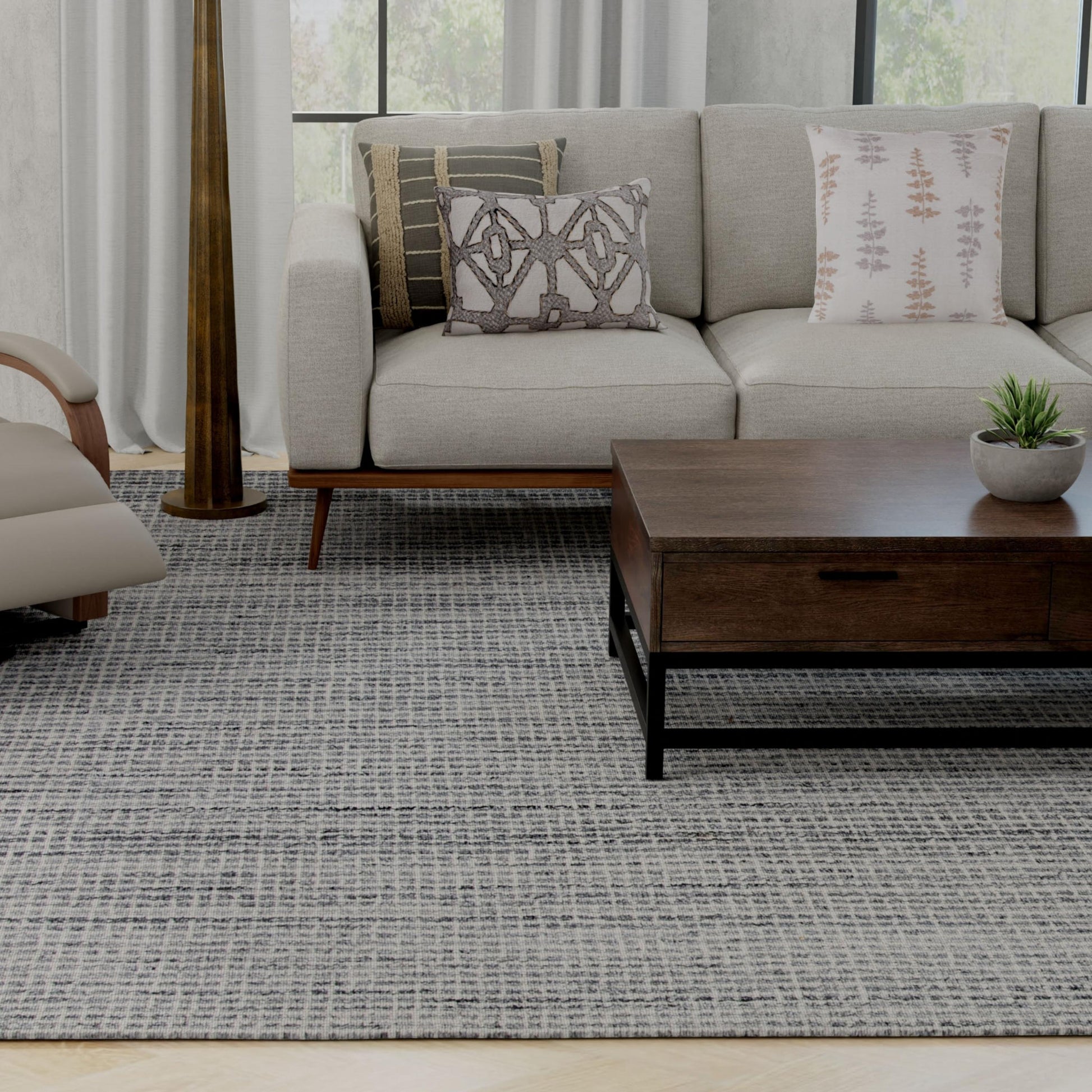 RIZZY HOME RUGS Bixby Casual 8' x 10' - BXBBX08GR00337999