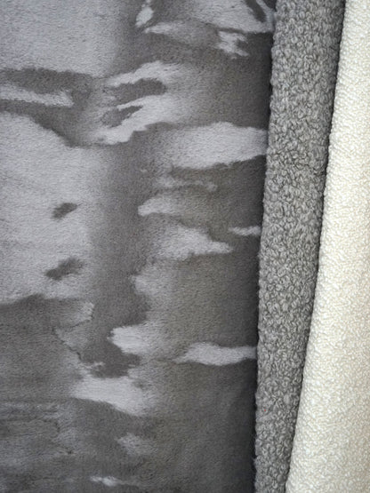 SCALAMANDRE  MOUTON BOUCLE FABRIC SILVER   - BZ 0002A501 NEW SKU # BZA5010002